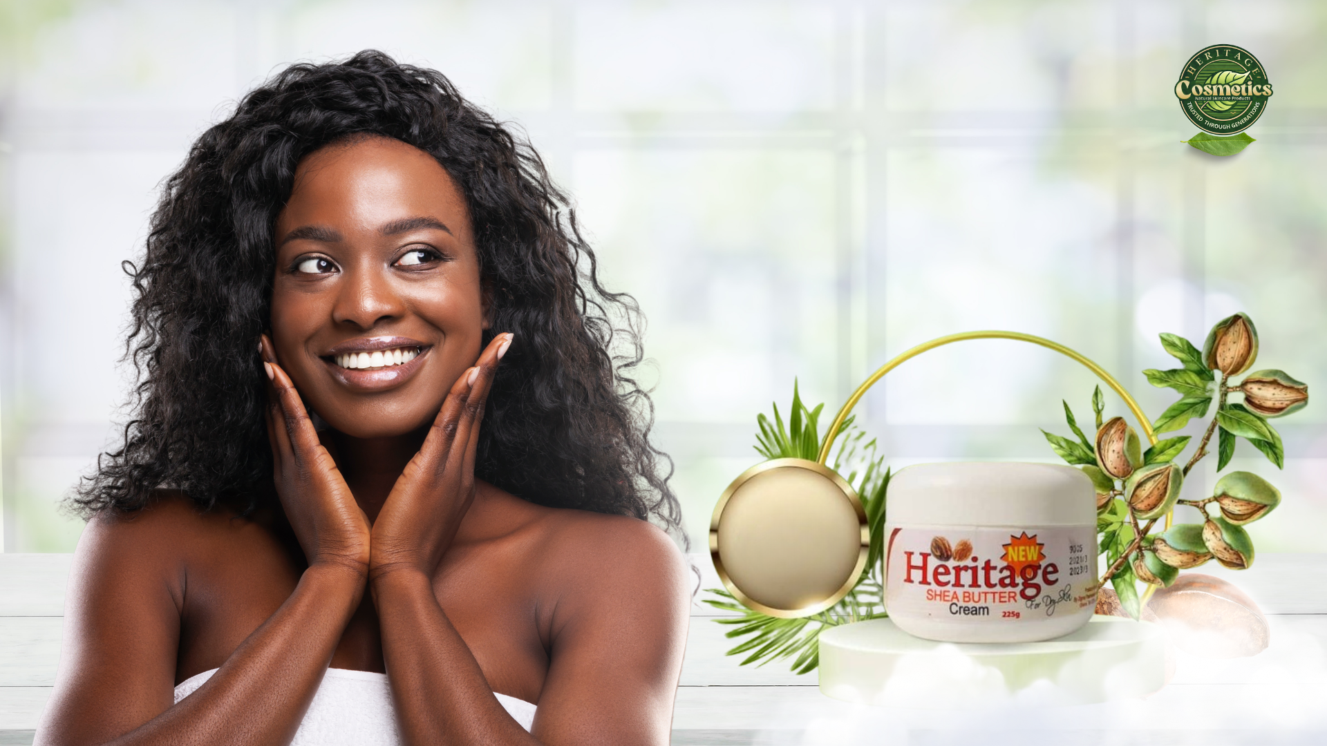 Pure Unrefined Raw Shea Butter with turmeric